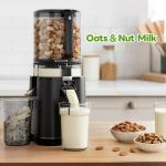 ECOSELF Cold Press Juicer with 3 Filters (For Juice/Sorbet/Nut Milk), Juicer Machines With 6.0" Wide Mouth Hopper, Self Feeding & Hands-Free Design, Upgraded Motor, Juicer for Family Gathering Party