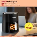 Air Fryer 12 Preset with Viewing Window, 6Qt Large Capacity, 400℉ Max Crisp, Airfryer, Bake, Roast, Dehydrate, Reheat, 1700W Quick Even Easy Meals, Nonstick Dishwasher Safe Basket