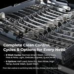 Kenmore Elite 24" Built-In Stainless Steel Tub Dishwasher with TotalFlex 3rd Rack, SmartWash, TurboDry, MoreSpace Plus Adjustable Rack, Energy Star Certified, Fingerprint Resistant Stainless Steel