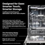 Kenmore Elite 24" Built-In Stainless Steel Tub Dishwasher with TotalFlex 3rd Rack, SmartWash, TurboDry, MoreSpace Plus Adjustable Rack, Energy Star Certified, Fingerprint Resistant Stainless Steel
