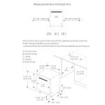Empava 24 Inch Dishwasher Built in, 15 Place Settings, Triple Spray Arms, Dual-Dry System, Stainless Steel Interior, 45 dB Ultra Quiet, Energy Star Certified