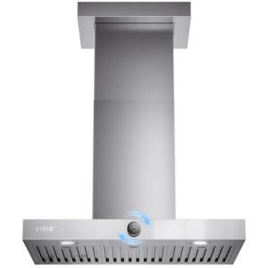 30 Inch Wall Mount Range Hood 1200CFM, Stainless Steel Convertible Ductless/Ducted Stove Vent Hood, Low Noise Kitchen Vent Hoods with Duct Cover, 2 Lights 3 Baffle Filters, Touch & Knob Control
