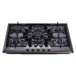Gas Cooktop 30 Inch, Built-in 5 Burners Gas Stovetop Stainless Steel LPG/NG Convertible Gas Stove Dual Fuel Sealed Gas Cooktop - Black