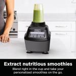 Ninja Blender, Food Processor, Blender for-Smoothies, Includes Pitcher, Smoothie Cup, and 8-Cup Bowl, Salsa, Dough, Shakes, Slush, and Frozen Drinks, Mega Kitchen System, 120 Volts, Black, BL770AMZ