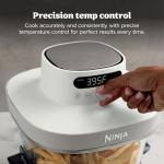 Ninja Crispi Pro 6-in-1 Glass Air Fryer | 450°F, Nontoxic, 6qt & 2.5qt Containers & Lids | Microwave, Freezer, Dishwasher Safe | Max Crisp, Air Fry, Bake, Roast, Recrisp, Dehydrate | Bone | AS101LG