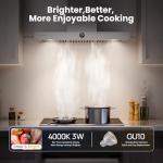 30 Inch Wall Mount Range Hood 1200CFM, Stainless Steel Convertible Ductless/Ducted Stove Vent Hood, Low Noise Kitchen Vent Hoods with Duct Cover, 2 Lights 3 Baffle Filters, Touch & Knob Control