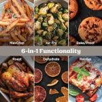 Ninja Crispi Pro 6-in-1 Glass Air Fryer | 450°F, Nontoxic, 6qt & 2.5qt Containers & Lids | Microwave, Freezer, Dishwasher Safe | Max Crisp, Air Fry, Bake, Roast, Recrisp, Dehydrate | Bone | AS101LG