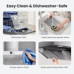 30 Inch Wall Mount Range Hood 1200CFM, Stainless Steel Convertible Ductless/Ducted Stove Vent Hood, Low Noise Kitchen Vent Hoods with Duct Cover, 2 Lights 3 Baffle Filters, Touch & Knob Control