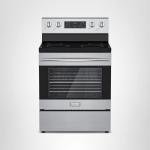 Empava Electric Range, Radiant Ceramic Cooktop with 4.8 Cu. Ft. Oven, 4 Cooking Elements, Steam Cleaning, Freestanding & Slide-in Stove in Stainless Steel,30 Inch, 240V(Power Cord Not Included)