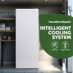 Hamilton Beach HBFRF6892-WHITE HBFRF6892 Upright Convertible Fridge/Freezer-Reversible Door-Removable Glass Shelves-Adjustable Controls-6.8 cu ft, White