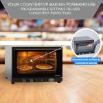 Cadco XAF-133 23-5/8" Half-Size Heavy Duty Countertop Convection Oven w/Humidity Control for Restaurant Hotel Food Truck Concession Kiosk, 4 Shelves, Stainless Steel, 208/240V, NSF