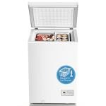 Antarctic Star Chest Freezer 3.2 Cubic Feet 14℉ to -40℉ Low Temperature Freezer with Removable Basket,Free Standing Top open Door Deep Freezer, Adjustable Temperature for Home, Basement, Kitchen,White