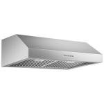 Tiesay 30 Inch Under Cabinet Range Hood 900 CFM with Ductless Convertible Duct Kitchen Hoods, 3-Speed Adjustable, Dishwasher Safe Baffle Filters, LED Lights, Stainless Steel, Button Control