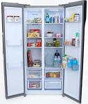 Avanti 15.6 cu. ft. Side-by-Side Apartment Refrigerator with Freezer, Compact Counter-Depth Fridge for Small Spaces, Stainless Steel