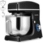 VIVOHOME 7.5 Quart Stand Mixer, 660W 6-Speed Tilt-Head Kitchen Electric Food Mixer with Beater, Dough Hook, Wire Whip, and Egg Separator, Black