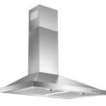 Zomagas Range Hood 30 inch, Wall Mount Vent Hood in Stainless Steel, Ducted/Ductless Convertible Duct, Kitchen Hood w/Baffle Filters, 3 Speed Fan, Energy Saving LED Light, Push Button Control