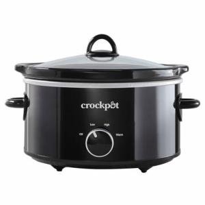 FYNORI 4-Quart Classic Slow Cooker, Black, Dishwasher-Safe: Stoneware And Lid Are Both Dishwasher-Safe, For Easy Cleaning, SCV400-SS