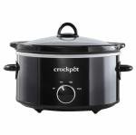 FYNORI 4-Quart Classic Slow Cooker, Black, Dishwasher-Safe: Stoneware And Lid Are Both Dishwasher-Safe, For Easy Cleaning, SCV400-SS