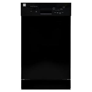 Kenmore 22-14709 18" Built-in Stainless Steel Tub Dishwasher with EasyFlex 3rd, SmartWash, UltraWash Plus, TurboDry, MoreSpace Adjustable Rack, Energy Star, 22.44"D x 17.65"W x 32.29"H, Black