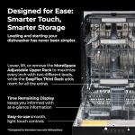 Kenmore 22-14709 18" Built-in Stainless Steel Tub Dishwasher with EasyFlex 3rd, SmartWash, UltraWash Plus, TurboDry, MoreSpace Adjustable Rack, Energy Star, 22.44"D x 17.65"W x 32.29"H, Black