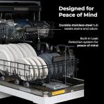 Kenmore 24" Built-In Stainless Steel Tub Dishwasher with EasyFlex 3rd Rack, SmartWash, UltraWash Plus, TurboDry, and MoreSpace Adjustable Rack, Energy Star Certified, White