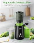 ECOSELF Juicer Machines - Wide Mouth Feed Chute with Self Feeding Hands-Free Design - Cold Press Juicer for Vegetables and Fruits - Juice Extractor Machine High Juice Yield - Easy to Clean & Assemble