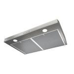 Broan-NuTone BCSQ130SS Three-Speed Glacier Under-Cabinet Range Hood with LED Lights ADA Capable, 1.5 Sones, 375 Max Blower CFM, 30-Inch, Stainless Steel