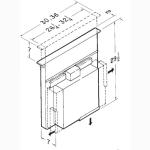 Broan-NuTone 273603 Eclipse Range Hood with Stainless Steel Cover, 500 CFM, 36-Inch Downdraft