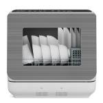 Sunvivi Portable Dishwasher with 152OZ Water Tank, 18" Countertop Dishwasher Machine fits up to 12" plates, Energy Star, 6 Preset Mode, 12H Delay Start, Small Dish Washer for Dorm RV&Apartment, White