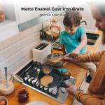 12 Inch Gas Cooktop, ThermoMate Heavy Built In Gas Rangetop with 2 High Efficiency SABAF Burners, NG/LPG Convertible 304 Stainless Steel Stove Top with Flame Out Protection, CSA Certified