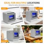 Sunvivi Portable Dishwasher with 152OZ Water Tank, 18" Countertop Dishwasher Machine fits up to 12" plates, Energy Star, 6 Preset Mode, 12H Delay Start, Small Dish Washer for Dorm RV&Apartment, White