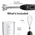 Braun MQ5025 Hand Blender Multiquick Vario, MQ5025, Black