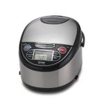 Tiger Corporation JAX-T10U-K 5.5-Cup (Uncooked) Micom Rice Cooker with Food Steamer & Slow Cooker, Stainless Steel Black