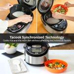 Tiger Corporation JAX-T10U-K 5.5-Cup (Uncooked) Micom Rice Cooker with Food Steamer & Slow Cooker, Stainless Steel Black