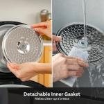 Tiger Corporation JAX-T10U-K 5.5-Cup (Uncooked) Micom Rice Cooker with Food Steamer & Slow Cooker, Stainless Steel Black