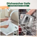 Electric food processor vegetable chopper 500W 2x8cup bowls 2 bi-layer 4 blades Small Food chopper Electric Meat grinder for home use,Mincing, and Puree for kitchen aid, baby foot, pet food by BUMET