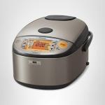 Zojirushi NP-HCC10XH Induction Heating System Rice Cooker and Warmer, 1 L, Stainless Dark Gray