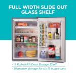 BLACK+DECKER BCRK43V Compact Refrigerator Energy Star Single Door Mini Fridge with Freezer, 4.3 Cubic Ft., VCM