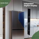 Hamilton Beach HBF1662 French Door Full Size Counter Depth Refrigerator with Freezer Drawer, 16.6 cu ft, Stainless