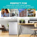 BLACK+DECKER BCRK43V Compact Refrigerator Energy Star Single Door Mini Fridge with Freezer, 4.3 Cubic Ft., VCM