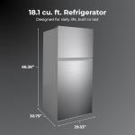 Kenmore 30 in. 18.1 cu. ft. Capacity Refrigerator/Freezer with Adjustable Glass Shelving, Humidity Control Crispers, Ice Maker, ENERGY STAR Certified, Fingerprint Resistant Stainless Steel