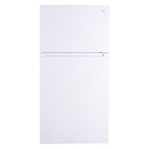 Kenmore 33 in. 20.5 cu. ft. Capacity Refrigerator/Freezer with Full-Width Adjustable Glass Shelving, Humidity Control Crispers, ENERGY STAR Certified, White