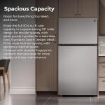 Kenmore 33 in. 20.4 cu. ft Capacity Refrigerator/Freezer with Full-Width Adjustable Glass Shelving, Humidity Control Crispers, Ice Maker, ENERGY STAR Certified, Fingerprint Resistant Stainless Steel