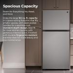 Kenmore 30 in. 18.1 cu. ft. Capacity Refrigerator/Freezer with Adjustable Glass Shelving, Humidity Control Crispers, Ice Maker, ENERGY STAR Certified, Fingerprint Resistant Stainless Steel