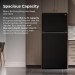 Kenmore 30 in. 18.2 cu. ft. Capacity Refrigerator/Freezer with Adjustable Glass Shelving, Humidity Control Crispers, Gallon Door Bins, ENERGY STAR Certified, Black