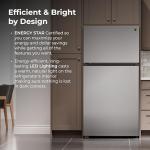 Kenmore 33 in. 20.4 cu. ft Capacity Refrigerator/Freezer with Full-Width Adjustable Glass Shelving, Humidity Control Crispers, Ice Maker, ENERGY STAR Certified, Fingerprint Resistant Stainless Steel