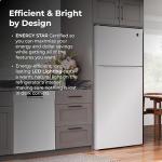 Kenmore 33 in. 20.5 cu. ft. Capacity Refrigerator/Freezer with Full-Width Adjustable Glass Shelving, Humidity Control Crispers, ENERGY STAR Certified, White