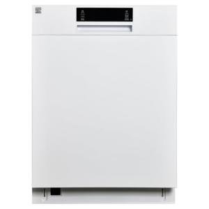 Kenmore 24" Built-In Stainless Steel Tub Dishwasher with SmartWash, Smart Dry, and MoreSpace Adjustable Rack, Energy Star Certified, White