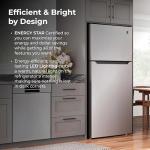 Kenmore 33 in. 20.5 cu. ft. Capacity Refrigerator/Freezer with Full-Width Adjustable Glass Shelving, Humidity Control Crispers, ENERGY STAR Certified, Fingerprint Resistant Stainless Steel