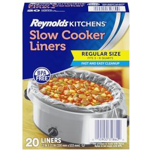 Reynolds Kitchens Slow Cooker Liners, Regular (Fits 3-8 Quarts), 20 Count